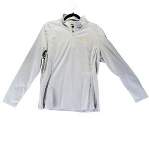 The North Face Top Womens XL Light Blue Walmart Logo 1/4 Zip Pullover
